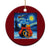 Funny Couples Xmas Ceramic Ornament Cats Lover Starry Night - Print Your Wear