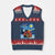 Funny Couples Xmas V-Neck Knit Sweater Vest Cats Lover Starry Night TS14 Navy Red Print Your Wear