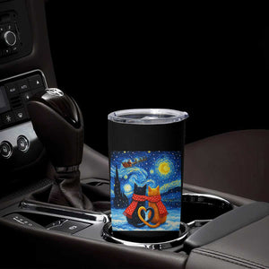 Funny Couples Christmas Tumbler Cup Cats Lover Starry Night TS14 Print Your Wear