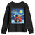 Funny Couples Christmas Youth Sweatshirt Cats Lover Starry Night TS14 Black Print Your Wear