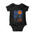 Black Cat Halloween Baby Onesie Starry Night Van Gogh TS14 Black Print Your Wear