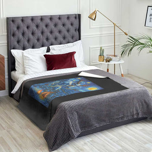 Wedigo Cryptid Christmas Throw Blanket Native American Starry Night Xmas TS14 Print Your Wear