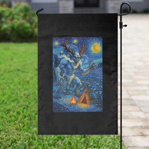 Wedigo Cryptid Christmas Garden Flag Native American Starry Night Xmas TS14 Print Your Wear