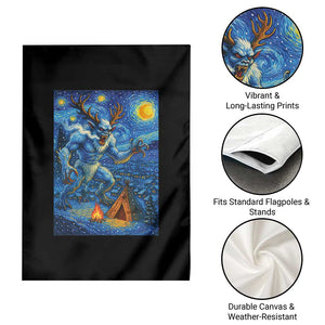 Wedigo Cryptid Christmas Garden Flag Native American Starry Night Xmas TS14 Print Your Wear