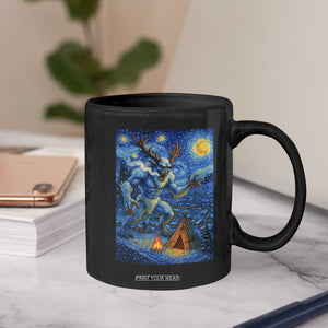 Wedigo Cryptid Christmas Coffee Mug Native American Starry Night Xmas TS14 Print Your Wear