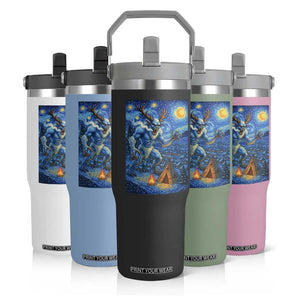 Wedigo Cryptid Christmas Flip Straw Tumbler Native American Starry Night Xmas TS14 Print Your Wear