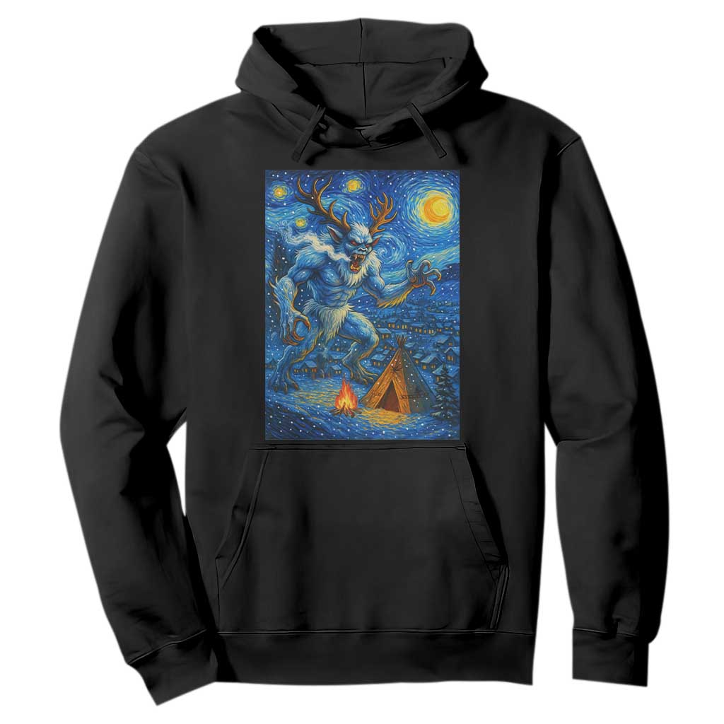 Wedigo Cryptid Christmas Hoodie Native American Starry Night Xmas TS14 Black Print Your Wear