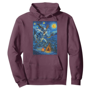 Wedigo Cryptid Christmas Hoodie Native American Starry Night Xmas TS14 Maroon Print Your Wear