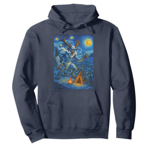 Wedigo Cryptid Christmas Hoodie Native American Starry Night Xmas TS14 Navy Print Your Wear