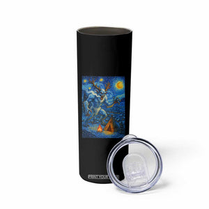 Wedigo Cryptid Christmas Skinny Tumbler Native American Starry Night Xmas TS14 Print Your Wear