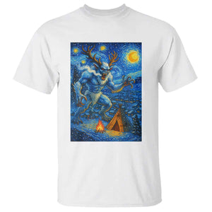 Wedigo Cryptid Christmas T Shirt Native American Starry Night Xmas TS14 White Print Your Wear