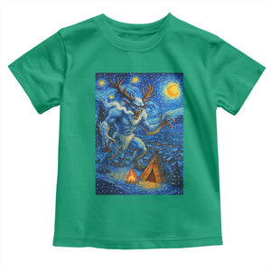 Wedigo Cryptid Christmas Toddler T Shirt Native American Starry Night Xmas TS14 Irish Green Print Your Wear