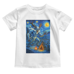 Wedigo Cryptid Christmas Toddler T Shirt Native American Starry Night Xmas TS14 White Print Your Wear
