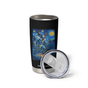 Wedigo Cryptid Christmas Tumbler Cup Native American Starry Night Xmas TS14 Print Your Wear