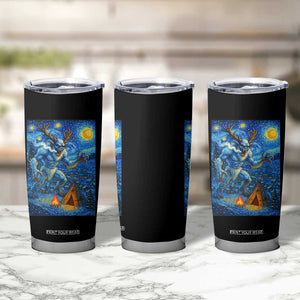 Wedigo Cryptid Christmas Tumbler Cup Native American Starry Night Xmas TS14 Print Your Wear