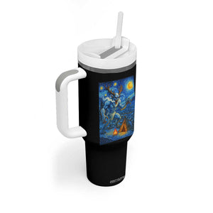 Wedigo Cryptid Christmas Tumbler With Handle Native American Starry Night Xmas TS14 Print Your Wear