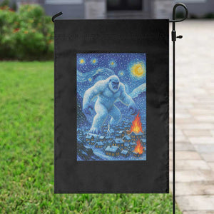 Yeti Cryptid Christmas Garden Flag Winter Monster Starry Night Xmas TS14 Print Your Wear