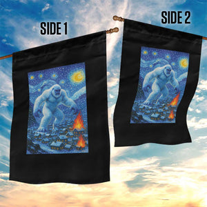 Yeti Cryptid Christmas Garden Flag Winter Monster Starry Night Xmas TS14 Print Your Wear