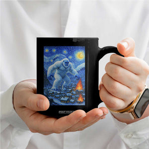 Yeti Cryptid Christmas Coffee Mug Winter Monster Starry Night Xmas TS14 Print Your Wear