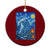 Yeti Cryptid Xmas Ceramic Ornament Winter Monster Starry Night Xmas - Print Your Wear
