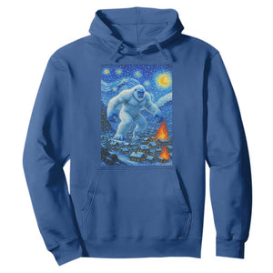 Yeti Cryptid Christmas Hoodie Winter Monster Starry Night Xmas TS14 Royal Blue Print Your Wear
