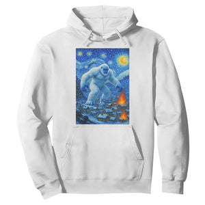 Yeti Cryptid Christmas Hoodie Winter Monster Starry Night Xmas TS14 White Print Your Wear