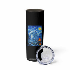 Yeti Cryptid Christmas Skinny Tumbler Winter Monster Starry Night Xmas TS14 Print Your Wear