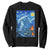 Yeti Cryptid Christmas Sweatshirt Winter Monster Starry Night Xmas TS14 Black Print Your Wear