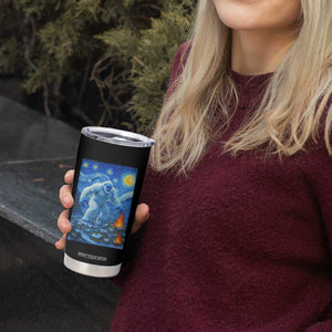 Yeti Cryptid Christmas Tumbler Cup Winter Monster Starry Night Xmas TS14 Print Your Wear