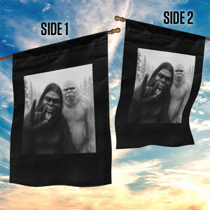 Bigfoot Selfie Christmas Garden Flag Sasquatch Yeti Rock On Hand TS14 Print Your Wear