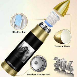 Bigfoot Selfie Christmas Bullet Tumbler Sasquatch Yeti Rock On Hand TS14 Print Your Wear