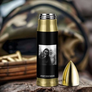 Bigfoot Selfie Christmas Bullet Tumbler Sasquatch Yeti Rock On Hand TS14 Print Your Wear