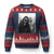 Bigfoot Selfie Xmas Ugly Christmas Sweater Sasquatch Yeti Rock On Hand - Print Your Wear