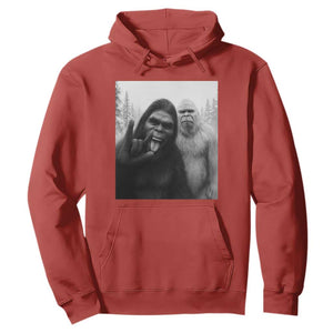 Bigfoot Selfie Christmas Hoodie Sasquatch Yeti Rock On Hand TS14 Red Print Your Wear
