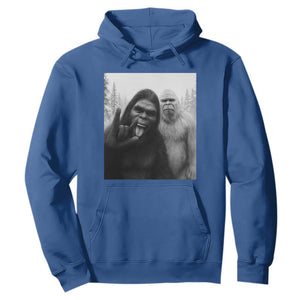 Bigfoot Selfie Christmas Hoodie Sasquatch Yeti Rock On Hand TS14 Royal Blue Print Your Wear