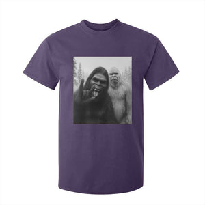 Bigfoot Selfie Christmas T Shirt For Kid Sasquatch Yeti Rock On Hand TS14 Purple Print Your Wear