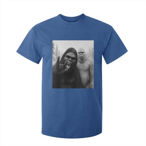 Bigfoot Selfie Christmas T Shirt For Kid Sasquatch Yeti Rock On Hand TS14 Royal Blue Print Your Wear