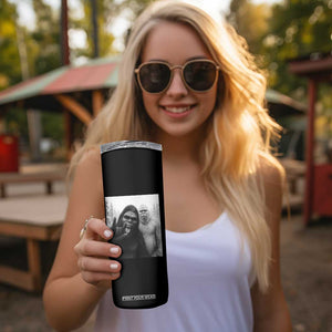 Bigfoot Selfie Christmas Skinny Tumbler Sasquatch Yeti Rock On Hand TS14 Print Your Wear
