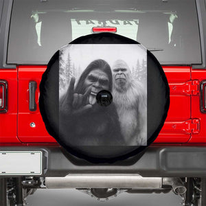 Bigfoot Selfie Christmas Spare Tire Cover Sasquatch Yeti Rock On Hand TS14 Black Print Your Wear