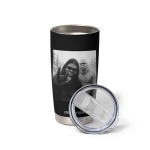 Bigfoot Selfie Christmas Tumbler Cup Sasquatch Yeti Rock On Hand TS14 Print Your Wear