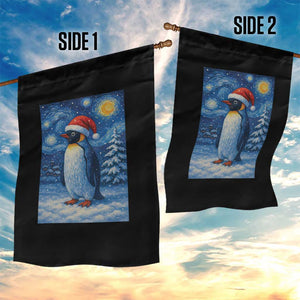 Penguin Christmas Garden Flag Starry Night Van Gogh TS14 Print Your Wear