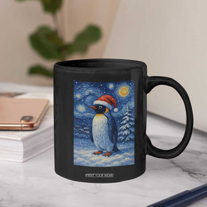 Penguin Christmas Coffee Mug Starry Night Van Gogh TS14 Print Your Wear