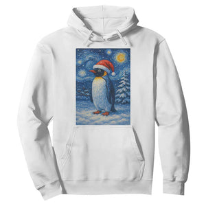 Penguin Christmas Hoodie Starry Night Van Gogh TS14 White Print Your Wear