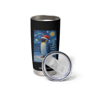 Penguin Christmas Tumbler Cup Starry Night Van Gogh TS14 Print Your Wear