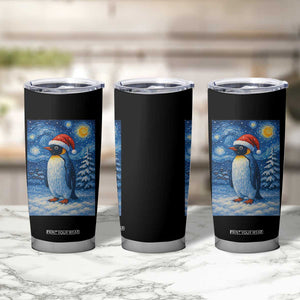 Penguin Christmas Tumbler Cup Starry Night Van Gogh TS14 Print Your Wear