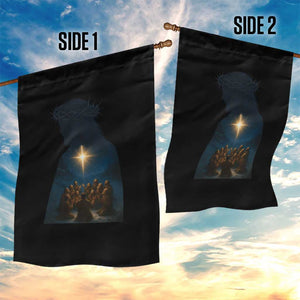 Jesus Christian Christmas Garden Flag Christian Saints Praying Under The Star of Bethlehem TS14 Print Your Wear