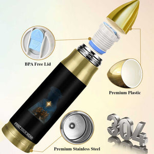 Jesus Christian Christmas Bullet Tumbler Christian Saints Praying Under The Star of Bethlehem TS14 Print Your Wear