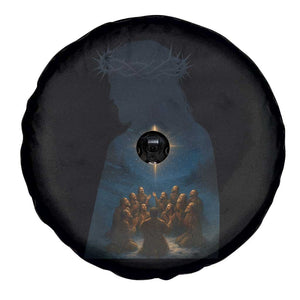 Jesus Christian Christmas Spare Tire Cover Christian Saints Praying Under The Star of Bethlehem TS14 Print Your Wear