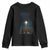 Jesus Christian Christmas Youth Sweatshirt Christian Saints Praying Under The Star of Bethlehem TS14 Black Print Your Wear