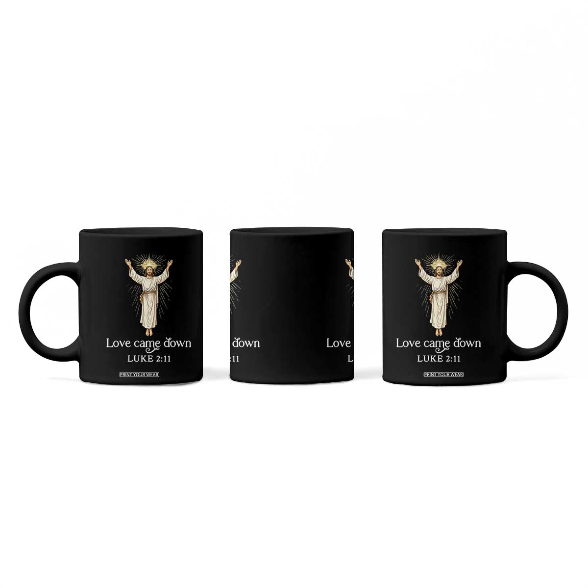 Nativity Scene Christmas Coffee Mug Love Came Down Jesus Christian TS14 Print Your Wear